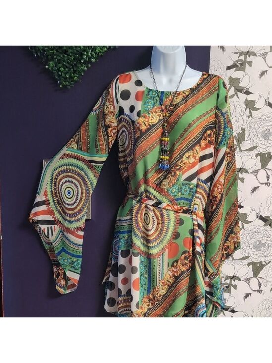 Ark & Co Dresses & Skirts - Ark & Co Asymmetrical Dress with Kimono Sleeves